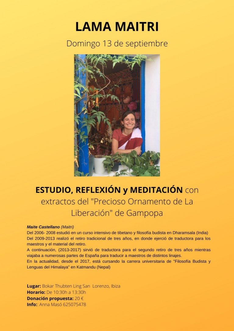 Lama Maitri . Domingo 13 de septiembre