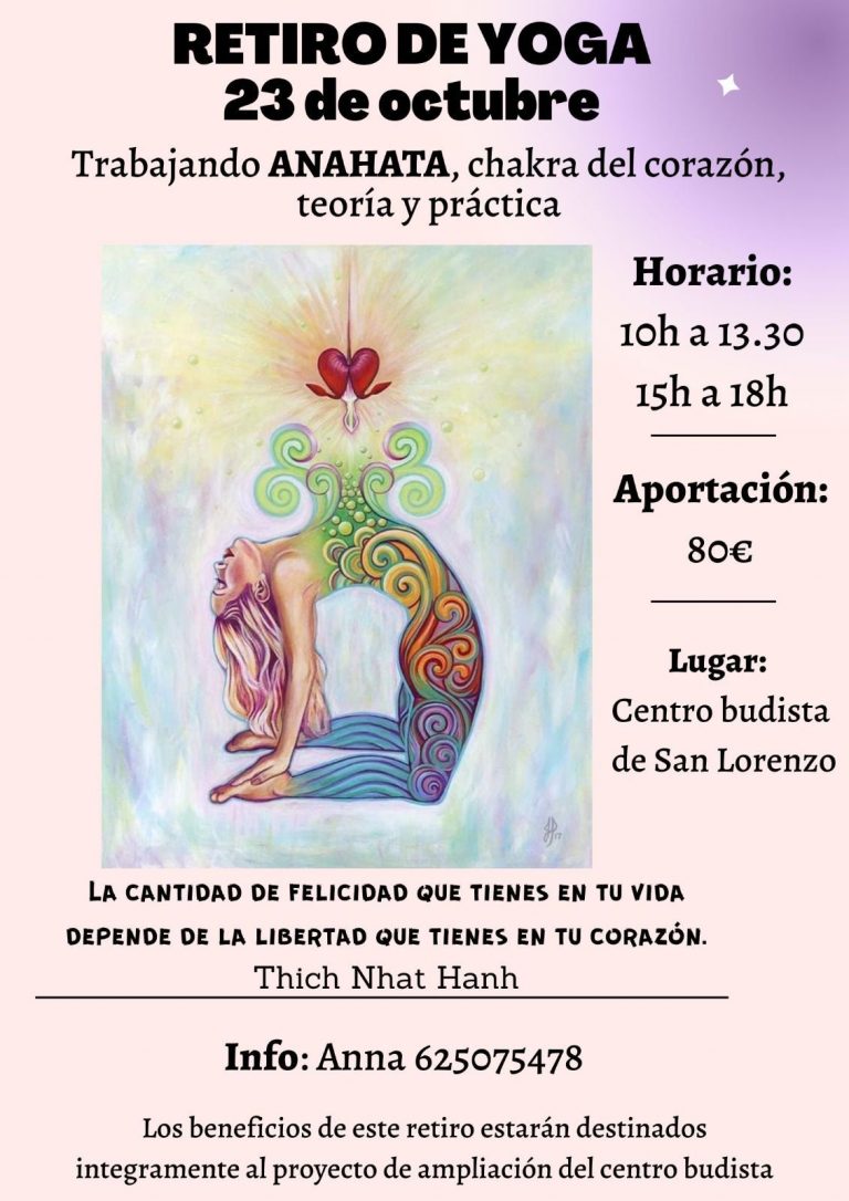 RETIRO DE YOGA . 23 DE OCTUBRE