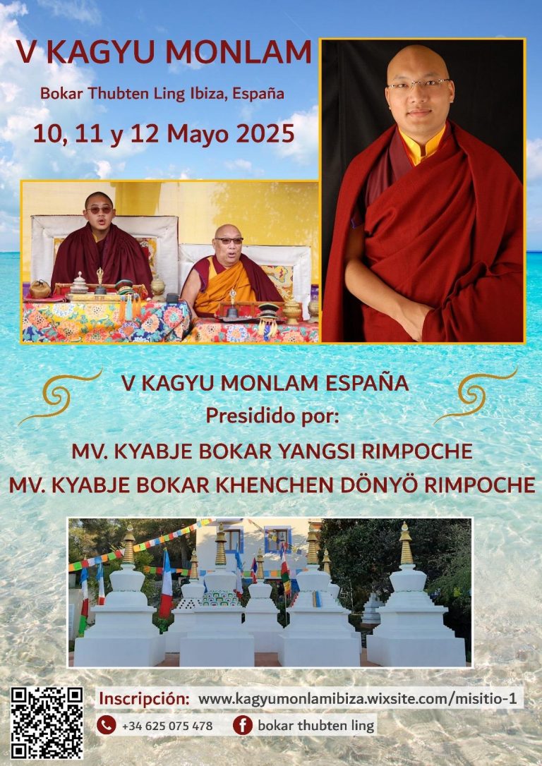 🧡Tu apoyo será muy beneficioso para el 5 Kagyu Monlam de España en Ibiza