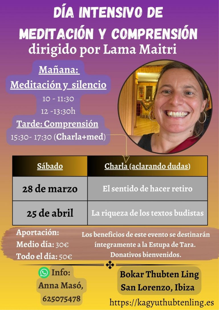 Lama Maitri. Marzo y abril de 2026