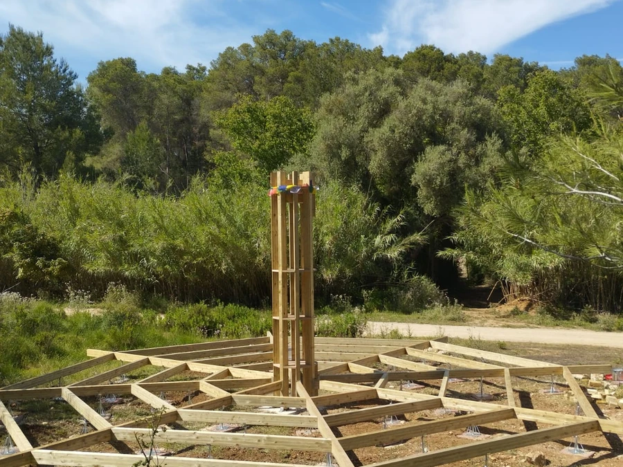 Empezamos a construir la Estupa de Tara